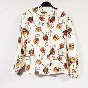 Vintage Marlis Print Bloused